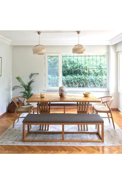 Massa Design Hasır Sandalye -danish Wishbone Sandalye- Hasır Naturel Sandalye - 4