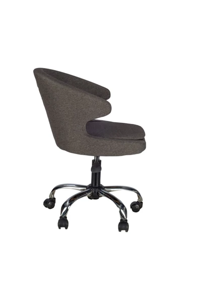 Massa Design Koket Çalışma Sandalyesi Keten Kumaş - 2