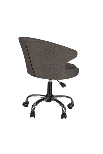 Massa Design Koket Çalışma Sandalyesi Keten Kumaş - 3