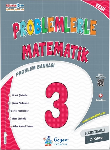 Üçgen 3.Sınıf Problemlerle Matematik+ Okuma Anlama + Okul Defterim - 3