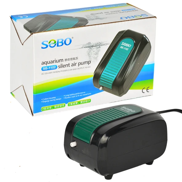 Sobo SB-1102 Tek Çıkışlı Sessiz Hava Motoru 4 L/Dak. 3,5 W ürün görseli 1