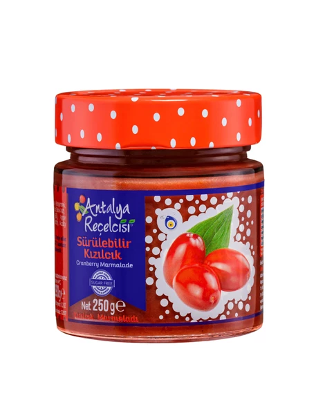 Sürülebilir Kızılcık Marmeladı 250Gr