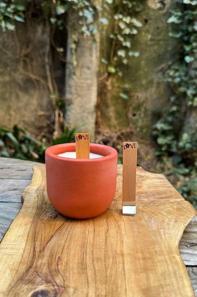 Ahşap Düz Model 15mm en x 100mm boy x 0,5mm kalınlık 6 FARKLI LOVE YAZI DESENLİ Mum Fitili + Sehpa (12 Adet) - Resim 6