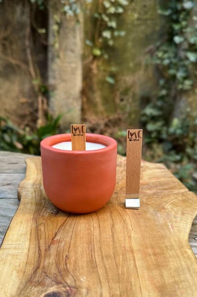 Ahşap Düz Model 15mm en x 100mm boy x 0,5mm kalınlık 6 FARKLI LOVE YAZI DESENLİ Mum Fitili + Sehpa (12 Adet) - Resim 4