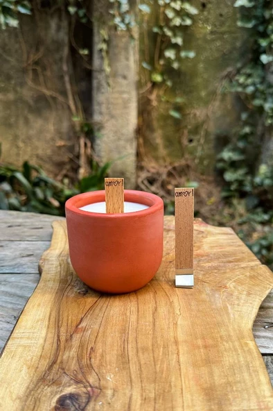 Ahşap Düz Model 15mm en x 100mm boy x 0,5mm kalınlık 6 FARKLI LOVE YAZI DESENLİ Mum Fitili + Sehpa (12 Adet) - Resim 5