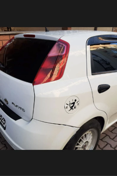 Kuzeylina Siyah Araba Yakıt Deposu Kapağı Sticker Araba Sticker Oto Etiketi - 2