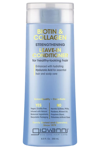 Giovanni Biotin & Collagen Güçlendirici Durulanmayan Saç Kremi 250ML