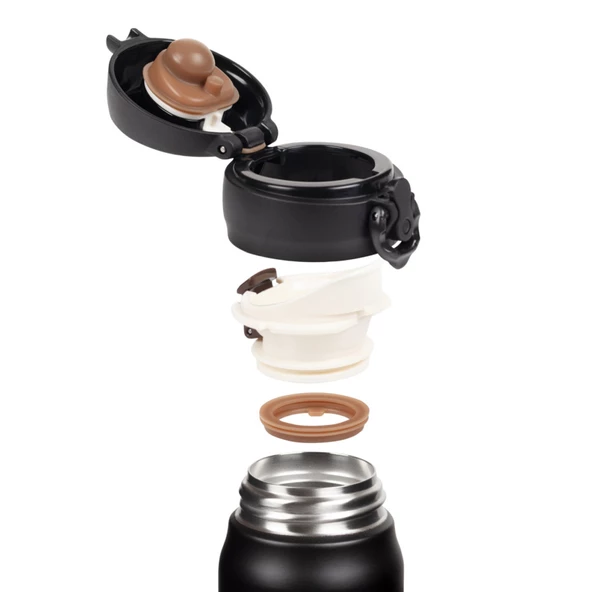 Thermos JNL-350 Ultralight Mug Termos 0,35L - Deep Black - Resim 6