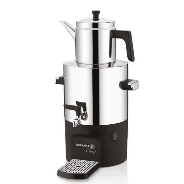 Korkmaz Dayanıklı Çayşef Semaver Inox/Parlak A841-01
