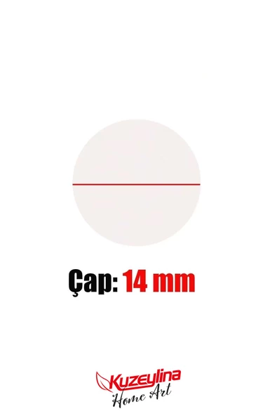 Kuzeylina Yapışkanlı Vida Tapası Tıpası -  Beyaz  - Vida Kapatıcı Kapağı  (50 ADET) - 3