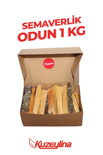 Kuzeylina Semaverlik Odun 1 Kg - 15- 17 cm Özel kutusunda tek kullanımlık - 2