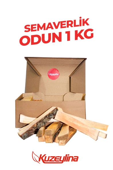Kuzeylina Semaverlik Odun 1 Kg - 15- 17 cm Özel kutusunda tek kullanımlık - 3