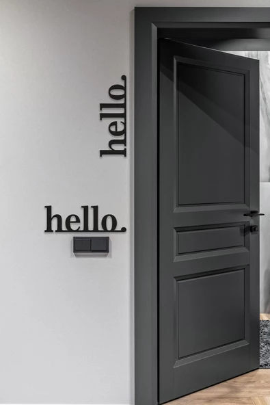 Kuzeylina Hello Ahşap Duvar Yazısı - 2