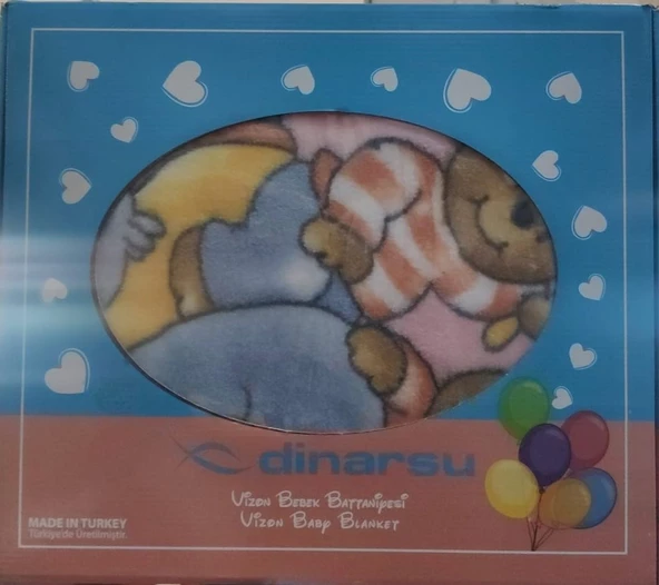 Dinarsu  Vizon Bebek Battaniyesi 100 X 120 Cm - 1