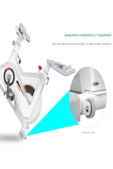 PB-05 Manyetik Spin Bike Dikey Kondisyon Bisikleti Ev Koşu bisikleti Egzersiz Dikey Yatay - Resim 4
