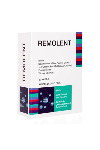 Remolent Biotin  Cüce Palmiye Ekstresi Ve Bal Kabağı Çekirdeği Ekstresi İçeren Takviye Edici Gıda