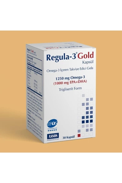 Assos Regula-3 Gold Omega-3 1250 Mg 30 Kapsül - Resim 3