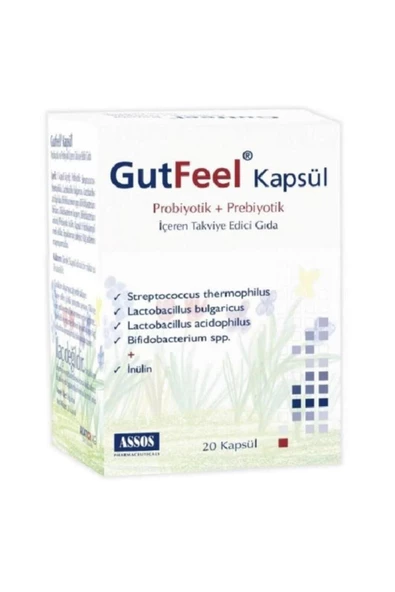 Assos Gutfeel Prebiyotik Probiyotik 20 Kapsül