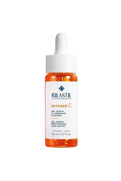 Rilastil Intense - Brightening And Moisturizing Gel Skin Serum Containing Vitamin C 30 Ml