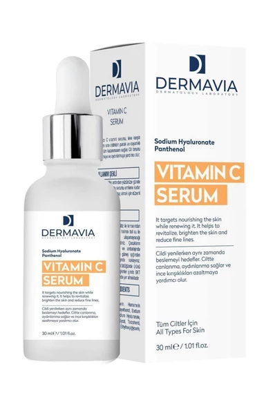 Dermavia Aydınlatıcı Leke Karşıtı Vitamin C Serumu 30 Ml Parlak Dayanıklı Görünüm - 5