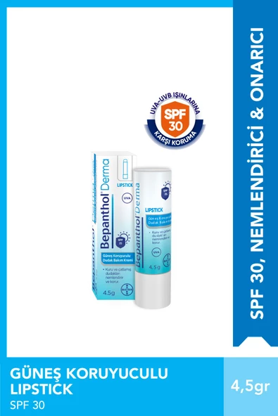 Bepanthol Lipstick SPF30 Güneş Koruyucu Günlük Yoğun Nemlendirici Dudak Bakım Kremi