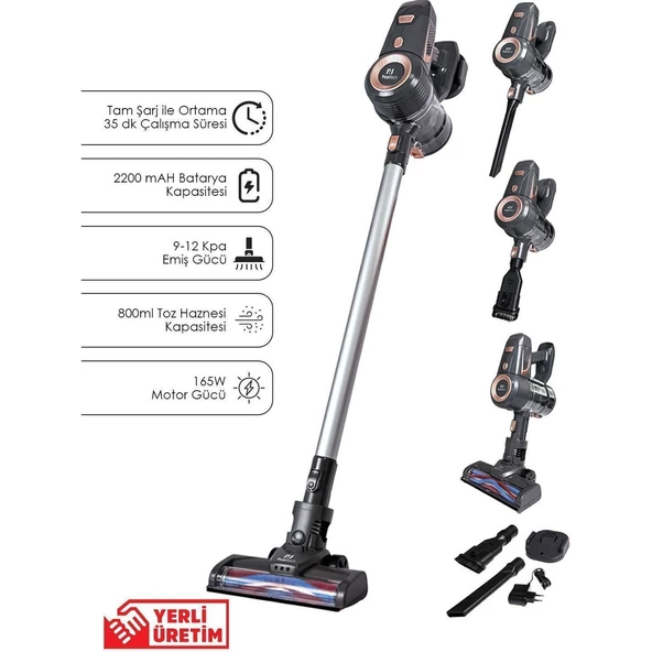 Pirantech ES92 Şarjlı Dikey Süpürge - 3