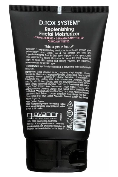 Giovanni D:TOX System Nemlendirici Yüz Kremi 118ML - Resim 2