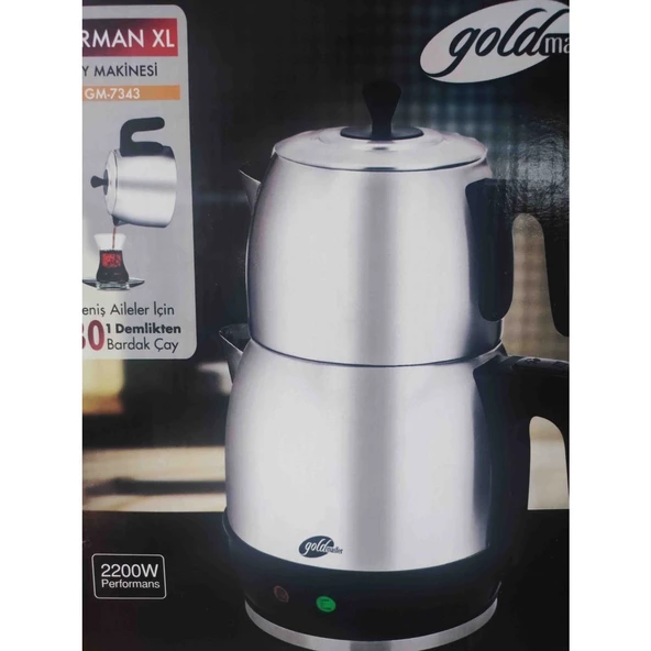 GOLDMASTER GM-7343 HARMAN XL ÇAY MAKİNASI İNOX