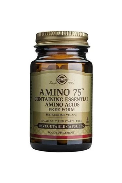 Solgar Amino 75 (ESSENTİAL AMİNO) 30 Kapsül