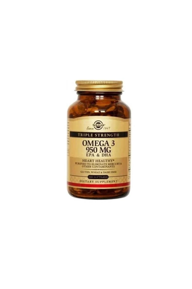 Solgar Omega 3 950 Mg 100 Kapsül