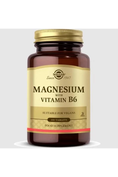 Solgar Magnesium With Vitamin B6 100 Tablet - Resim 4