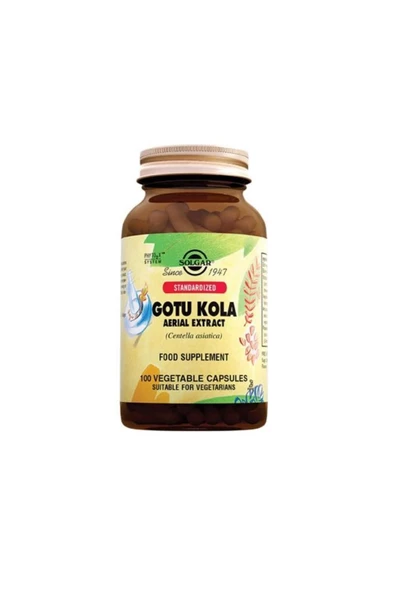 Solgar Gotu Kola Aerial Extract 100 Kapsül ürün görseli 1