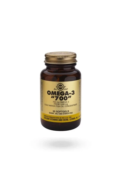 Solgar Omega-3 700 Mg 30 Softgel Kapsül ürün görseli 1