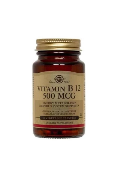 Solgar Vitamin B-12 500 Mg 50 Kapsül ürün görseli 1