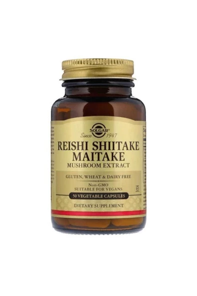 Solgar Reishi Shiitake Maitake Mushroom Extract 50 Kapsül - Resim 2