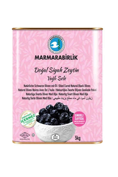 Marmarabirlik Zeytin Ekstra Xs Yağlı Sele Teneke 5 kg