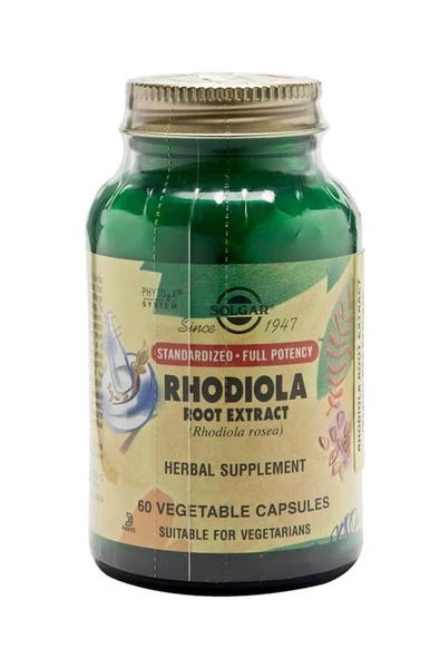 Solgar Rhodiola Root Extract 60 Kapsül ürün görseli 1