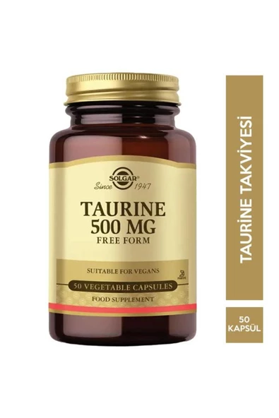 Solgar Taurine 500 Mg 50 Kapsül