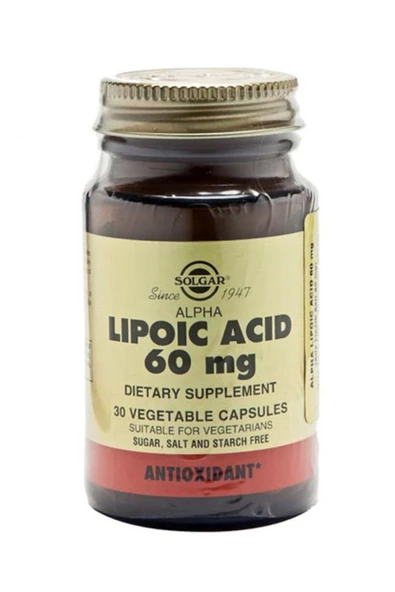 Solgar Alpha Lipo Acid 60 Mg 30 Kapsül