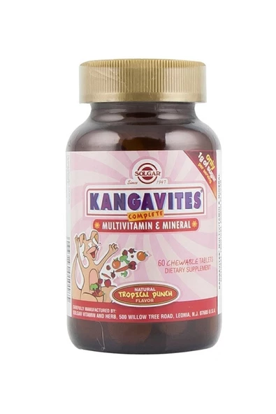 Solgar Kangavites Multivitamin Mineral 60 Tablet