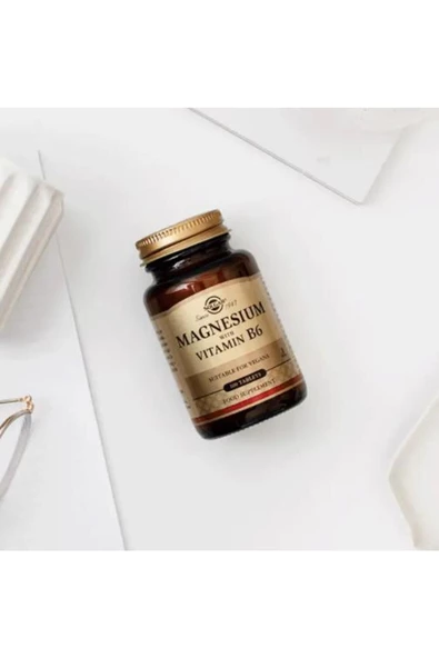Solgar Magnesium With Vitamin B6 100 Tablet - Resim 5