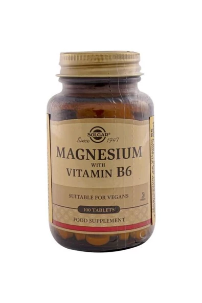Solgar Magnesium With Vitamin B6 100 Tablet ürün görseli 1