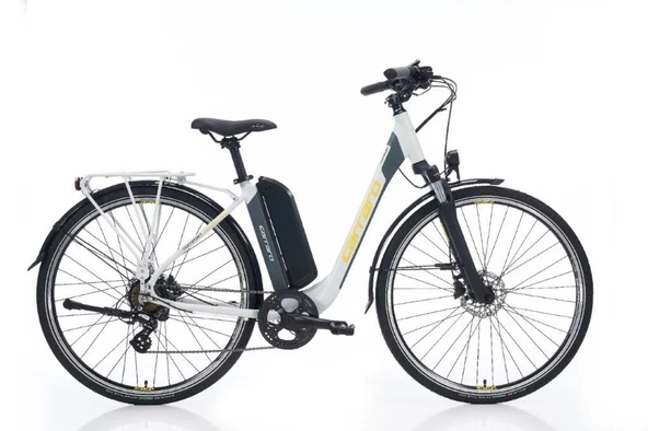 Carraro E-Line eComfort 2.1 HD Fren 7 Vites 28 Jant Elektrikli Şehir Bisikleti Mat Storm Gri 52 Kadro