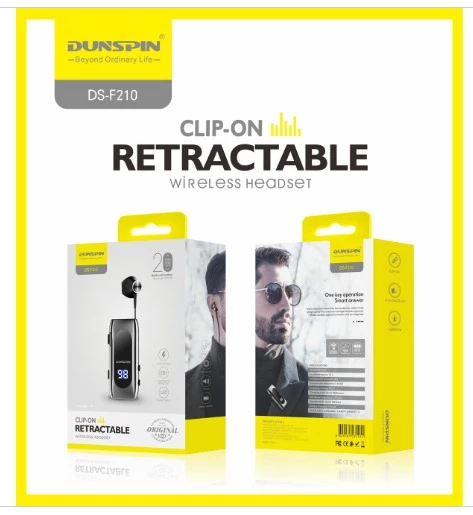 Dunspin DS-F210 Led Ekranlı Makaralı Bluetooth Kulaklık – 25 Saat Kesintisiz Kullanım - 4