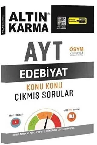 Altın Karma Yayınları AYT Edebiyat Konu Konu Çıkmış Sorular