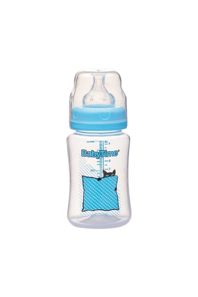 BABY TİME BT075 SİLİKON UÇLU GENİŞ AĞIZ BİBERON 250 ML