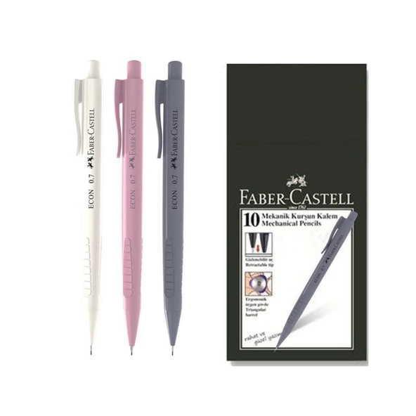 Faber Castell Versatil Kalem Econ 0.7 Mm Gen Z - 10 Adet