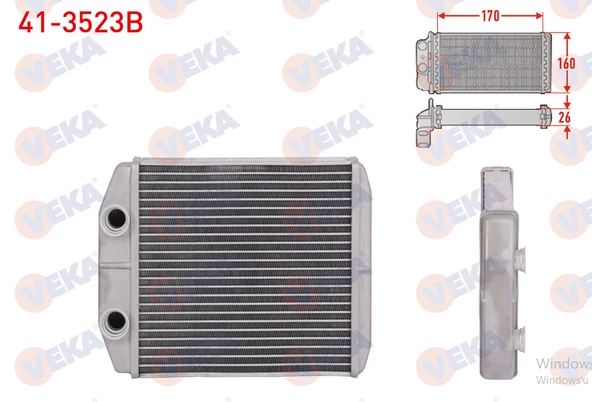 RENAULT CLİO 4 - IV 1.5 DCI KALORİFER RADYATÖRÜ (4.5mm fin) 271151577R RA2231100 - 1