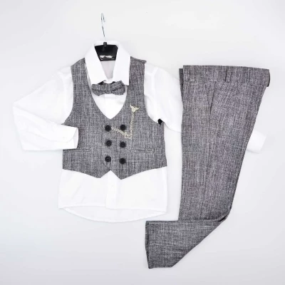 uğurböceğiçocuk Yelekli Tam Takım Çocuk Takım Elbise 3026