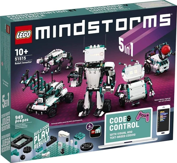 LEGO 51515 Mindstorms Robot Mucidi Çocuklara Yönelik Uzaktan Kumandalı Robotlar içeren Stem Robotik Seti